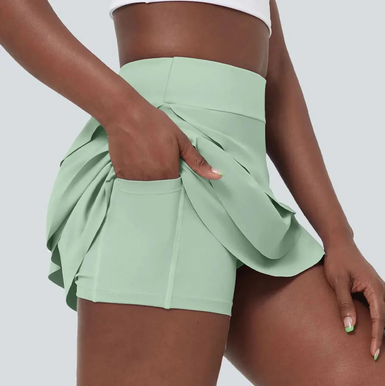 MARIPOSA - Gonna da golf 2-in-1 leggera con tagli a strati e tasche