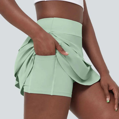 MARIPOSA - Gonna da golf 2-in-1 leggera con tagli a strati e tasche