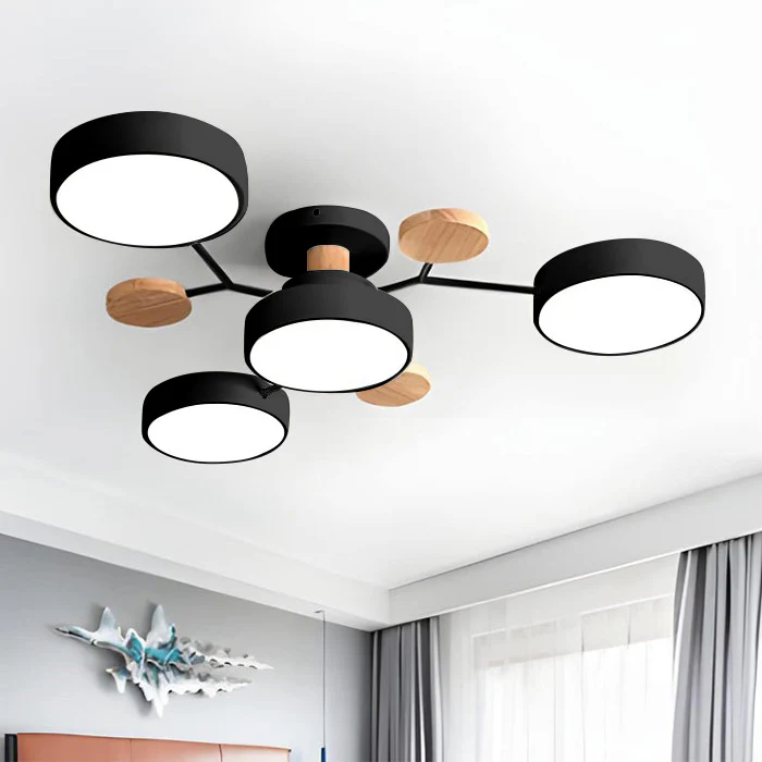 Lampadario a Soffitto Moderno a LED – Flush Mount Chandelier