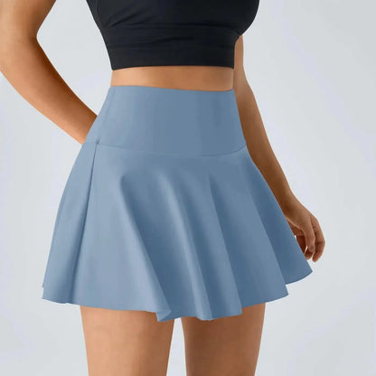 MARVELOUS - Gonna da tennis 2-in-1 leggera con pantaloncini integrati e protezione UPF50+