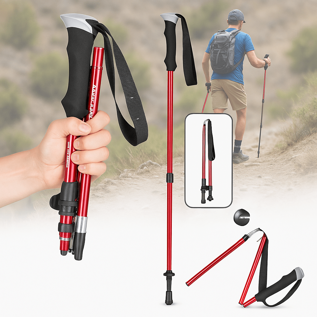 TREKKIFY – Bastoni da trekking pieghevoli regolabili per escursionismo