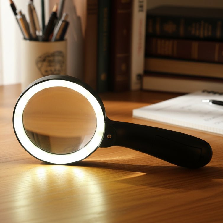 CLARILENS – lente d'ingrandimento illuminata per la lettura 10x