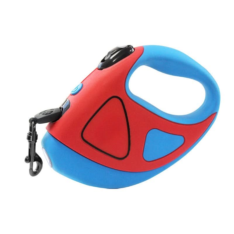 CONTROLLITE Guinzaglio automatico per cani con luce LED e manico ergonomico antiscivolo