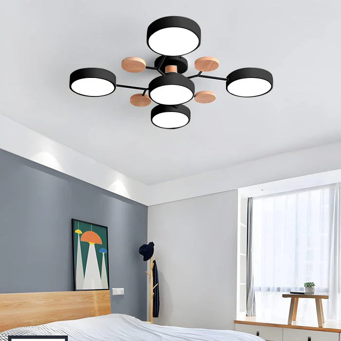 Lampadario a Soffitto Moderno a LED – Flush Mount Chandelier