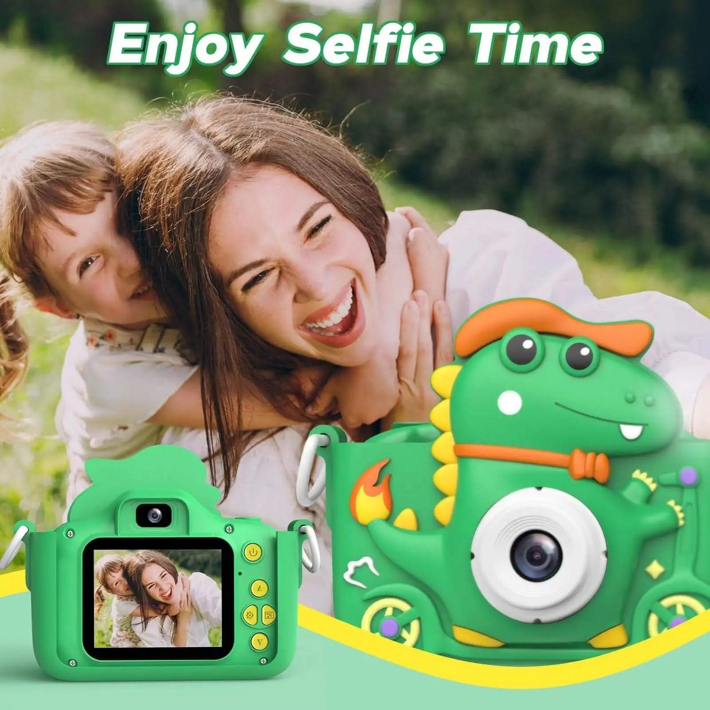 PhotoDino - Fotocamera dinosauro per bambini con HD 1080p