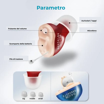 Apparecchio Acustico Invisibile - Protesi Uditiva Impermeabile e Ricaricabile | ClearPro