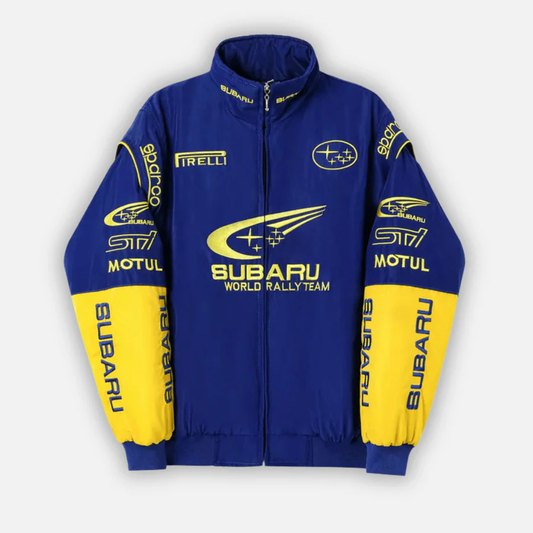 Giacca da corsa Subaru Rally Vintage Racing – Edizione Blu - Unisex - Retrò
