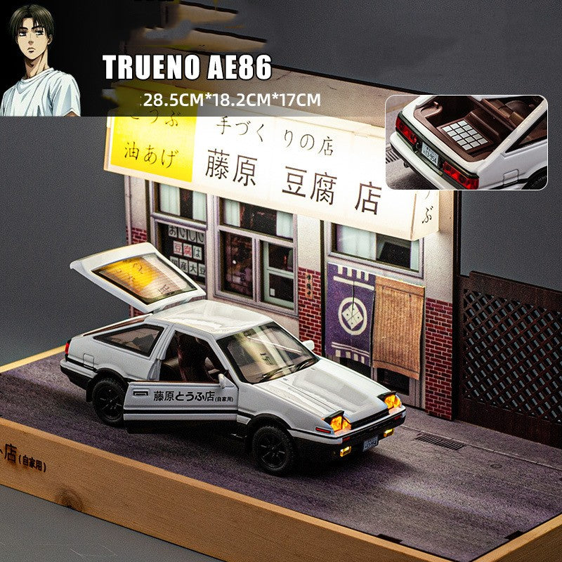 Dettaglio scala 1/28 dell'AE86