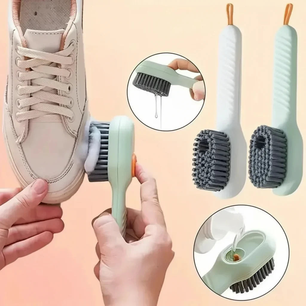 SHOEBRUSH – Spazzola morbida per scarpe con manico antiscivolo per una pulizia accurata