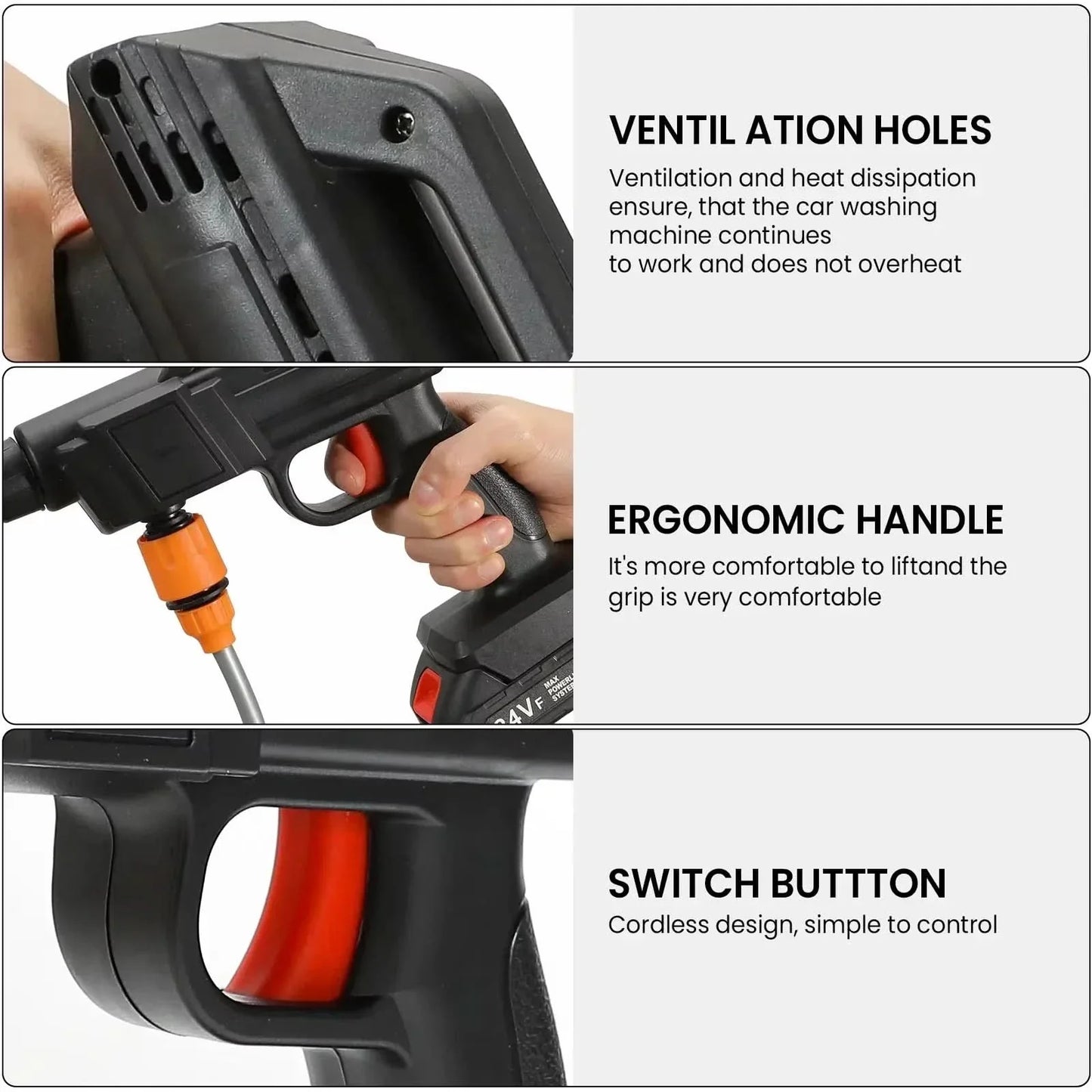JETWASH PRO 1500 – idropulitrice ad alta pressione senza fili con 30 bar