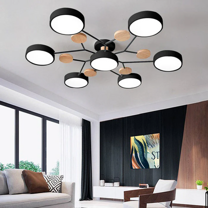 Lampadario a Soffitto Moderno a LED – Flush Mount Chandelier