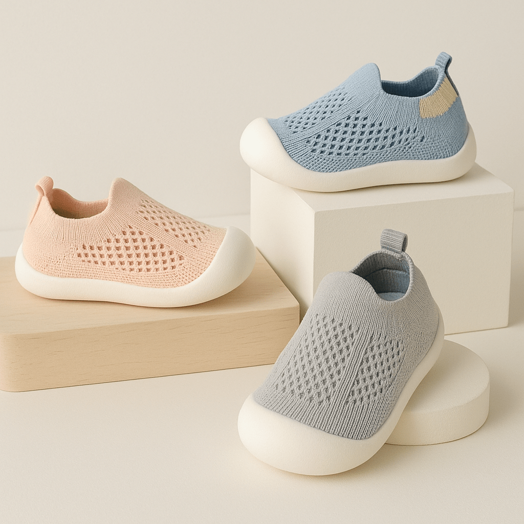 FUNSTEP – Scarpe da ginnastica leggere per bambini con suola a battistrada per gioco attivo