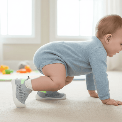 FUNSTEP – Scarpe da ginnastica leggere per bambini con suola a battistrada per gioco attivo
