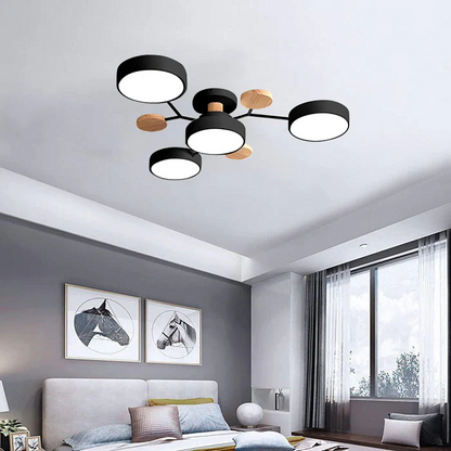 Lampadario a Soffitto Moderno a LED – Flush Mount Chandelier