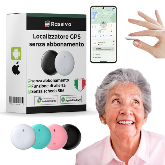 Localizzatore GPS per Anziani senza Abbonamento – Compatibile con iPhone & Android