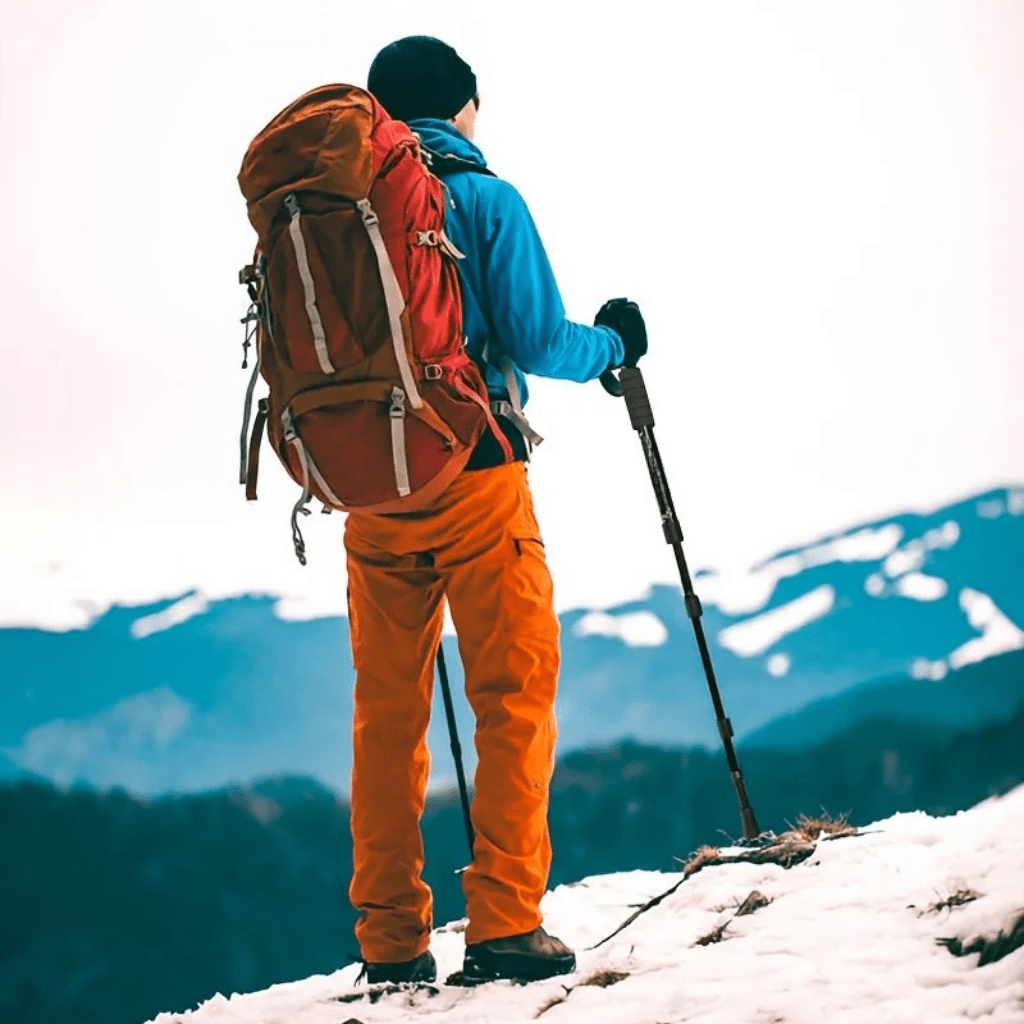 SUMMITGRIP – Bastoncini da trekking telescopici leggeri con impugnatura antiscivolo sicura