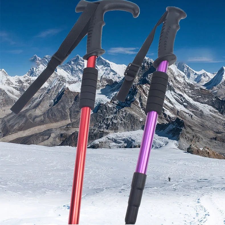 SUMMITGRIP – Bastoncini da trekking telescopici leggeri con impugnatura antiscivolo sicura