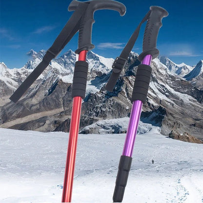 SUMMITGRIP – Bastoncini da trekking telescopici leggeri con impugnatura antiscivolo sicura