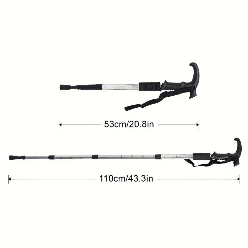 SUMMITGRIP – Bastoncini da trekking telescopici leggeri con impugnatura antiscivolo sicura