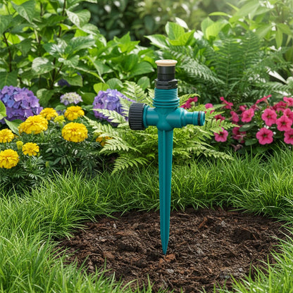 GREENSPIN – irrigatore rotante a 360° per un'irrigazione delicata e facile del prato