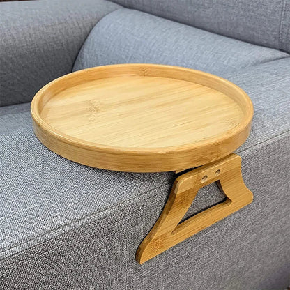 COMFORTCLIP – Vassoio da bracciolo in legno naturale da agganciare per bevande e snack