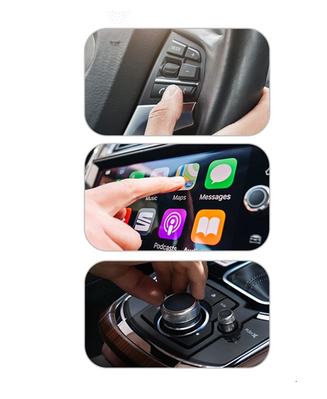 Adattatore Wireless CarPlay – Convertitore Mini USB e USB-C da connessione cablata a wireless