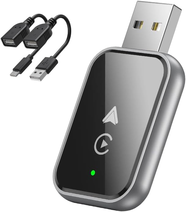 Adattatore Wireless CarPlay – Convertitore Mini USB e USB-C da connessione cablata a wireless