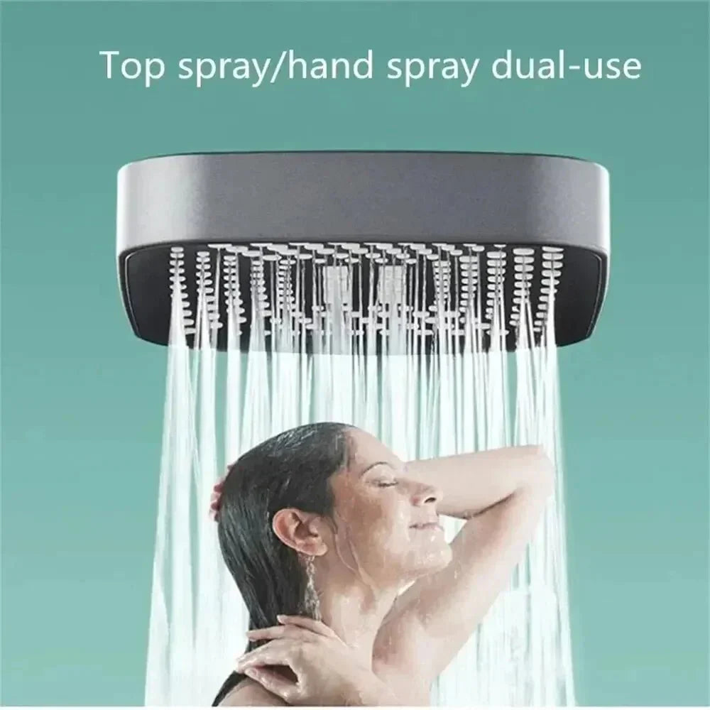 HYDROPUSH – Doccia a mano regolabile ad alta pressione con 3 modalità di spruzzo