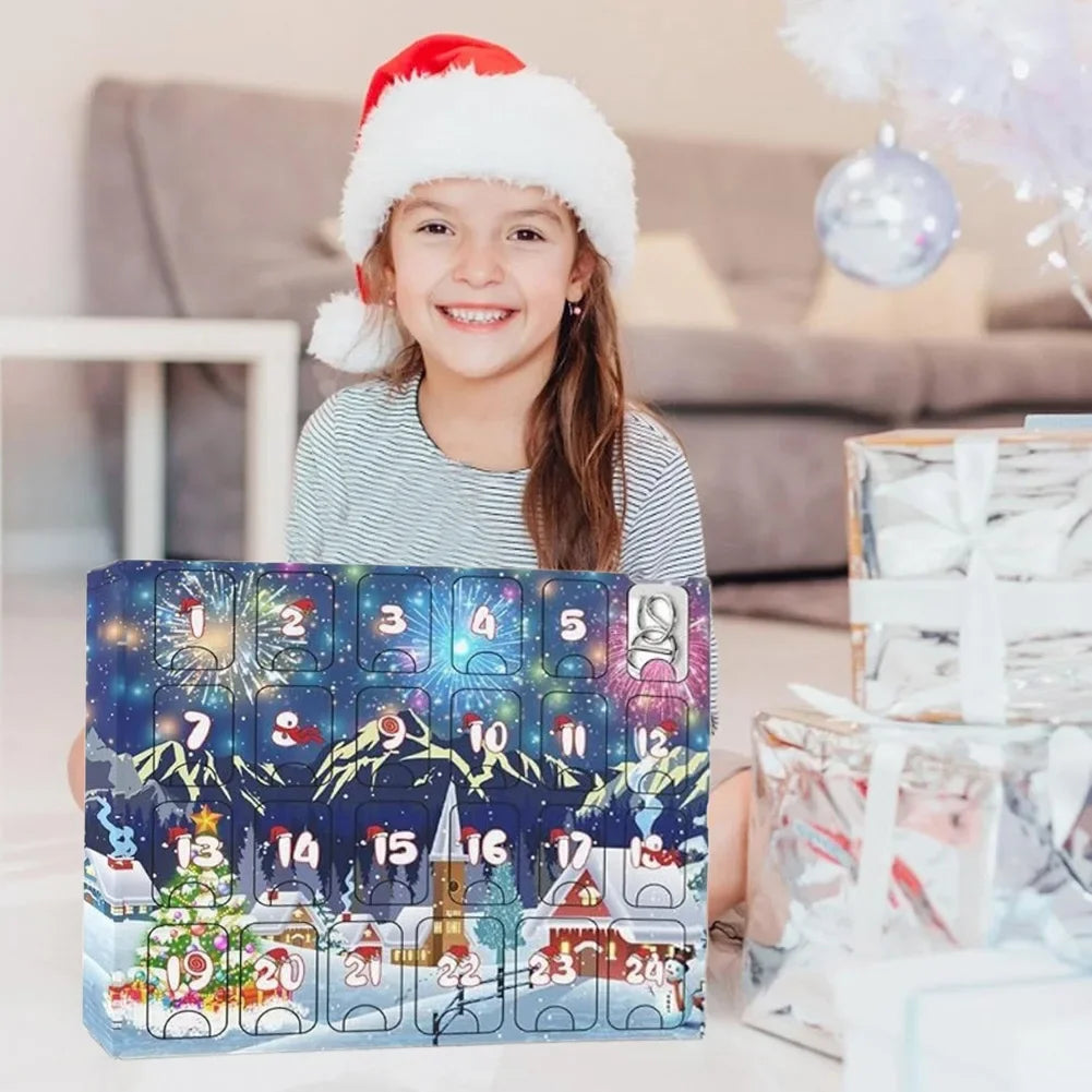 AdventPuzzle | Calendario dell'Avvento educativo con puzzle in metallo e 24 rompicapo