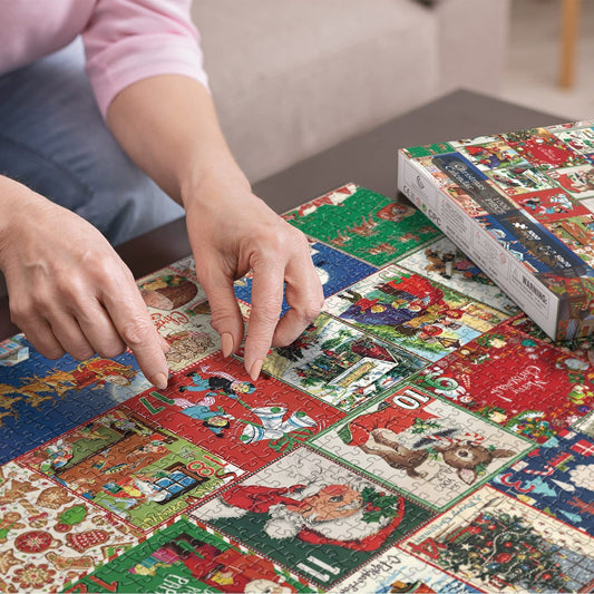 Calendario dell’Avvento Puzzle di Natale – Set di Puzzle per Famiglie