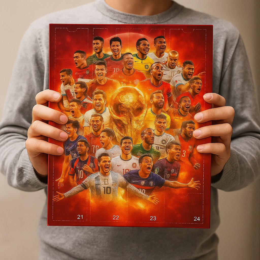 Calendario dell’Avvento Set Figure di Calcio – Giocattolo & Idea Regalo per Fan