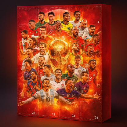 Calendario dell’Avvento Set Figure di Calcio – Giocattolo & Idea Regalo per Fan