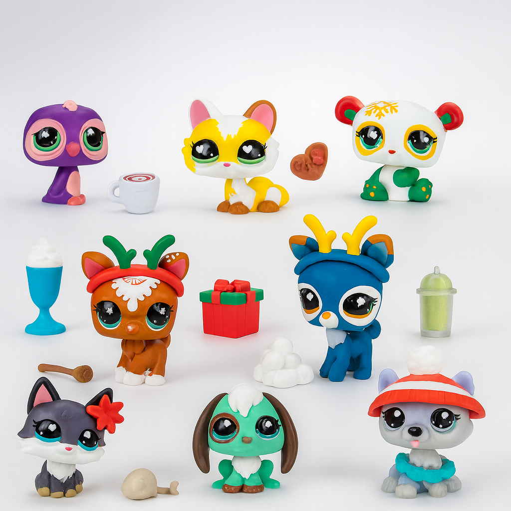 Calendario dell’Avvento Set di Gioco per Bambini con Figure Natalizie e Sorprese