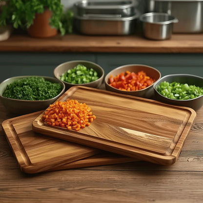 ACACIAEDGE – Tagliere in legno di acacia per cucina e servizio