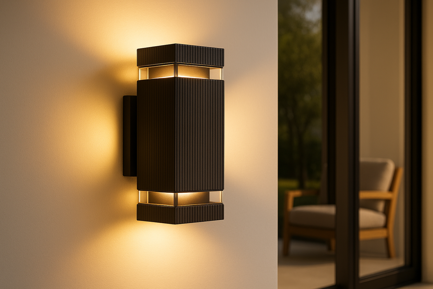 Lumora – Lampada da Esterno Moderna Up & Down Nera – Impermeabile IP65 con Attacco GU10