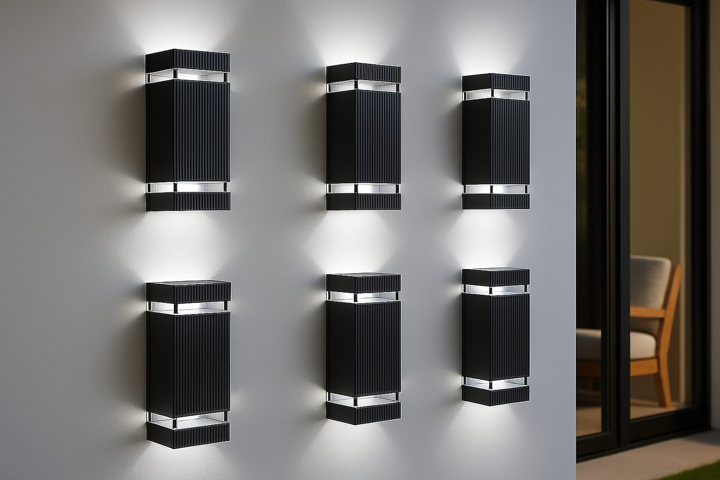 Lumora – Lampada da Esterno Moderna Up & Down Nera – Impermeabile IP65 con Attacco GU10