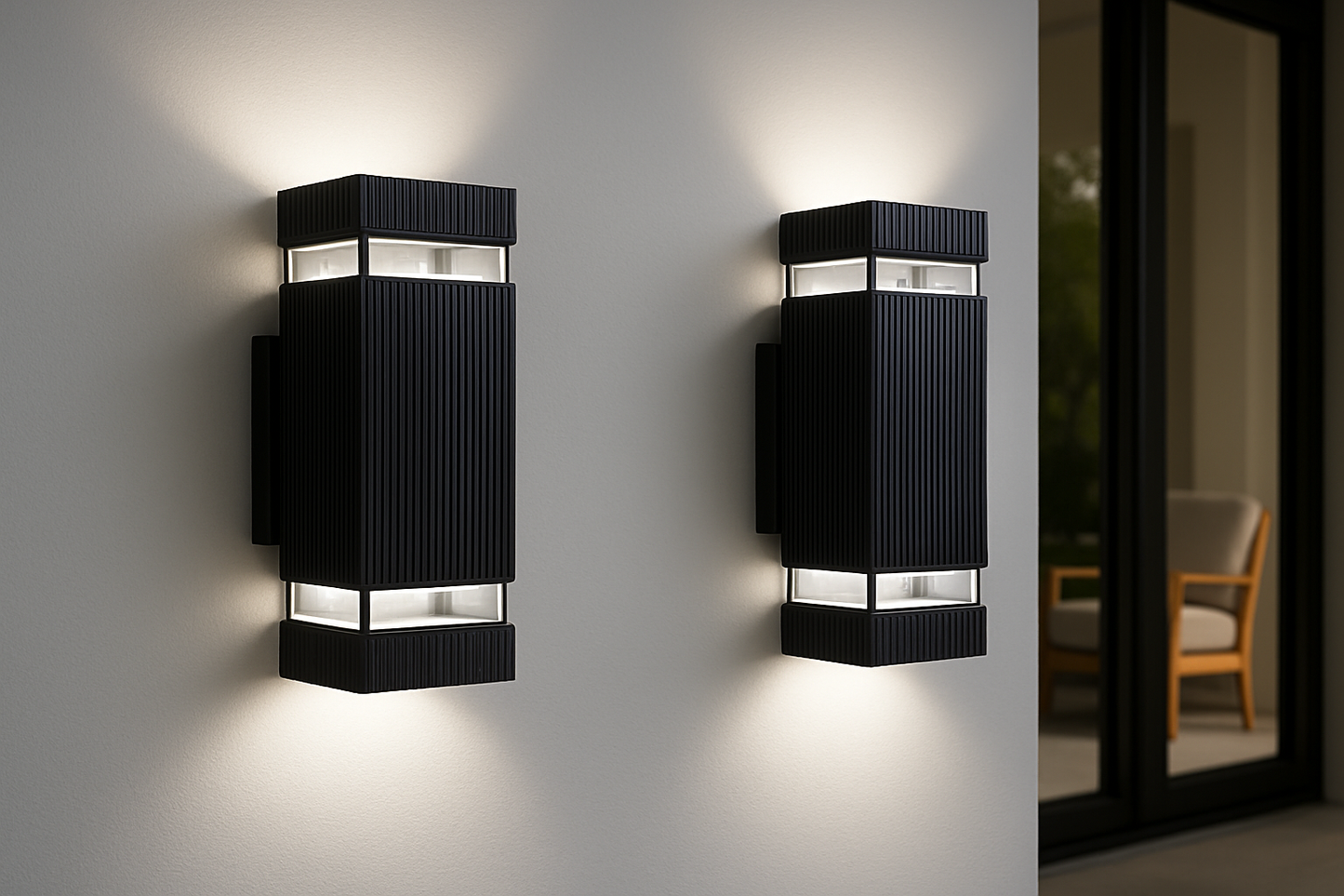 Lumora – Lampada da Esterno Moderna Up & Down Nera – Impermeabile IP65 con Attacco GU10
