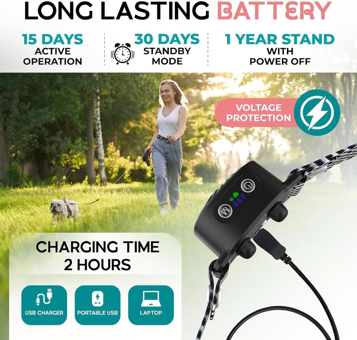 BARKCALM MINI – Collare antiabbaio delicato con suono e vibrazione per cani di piccola taglia