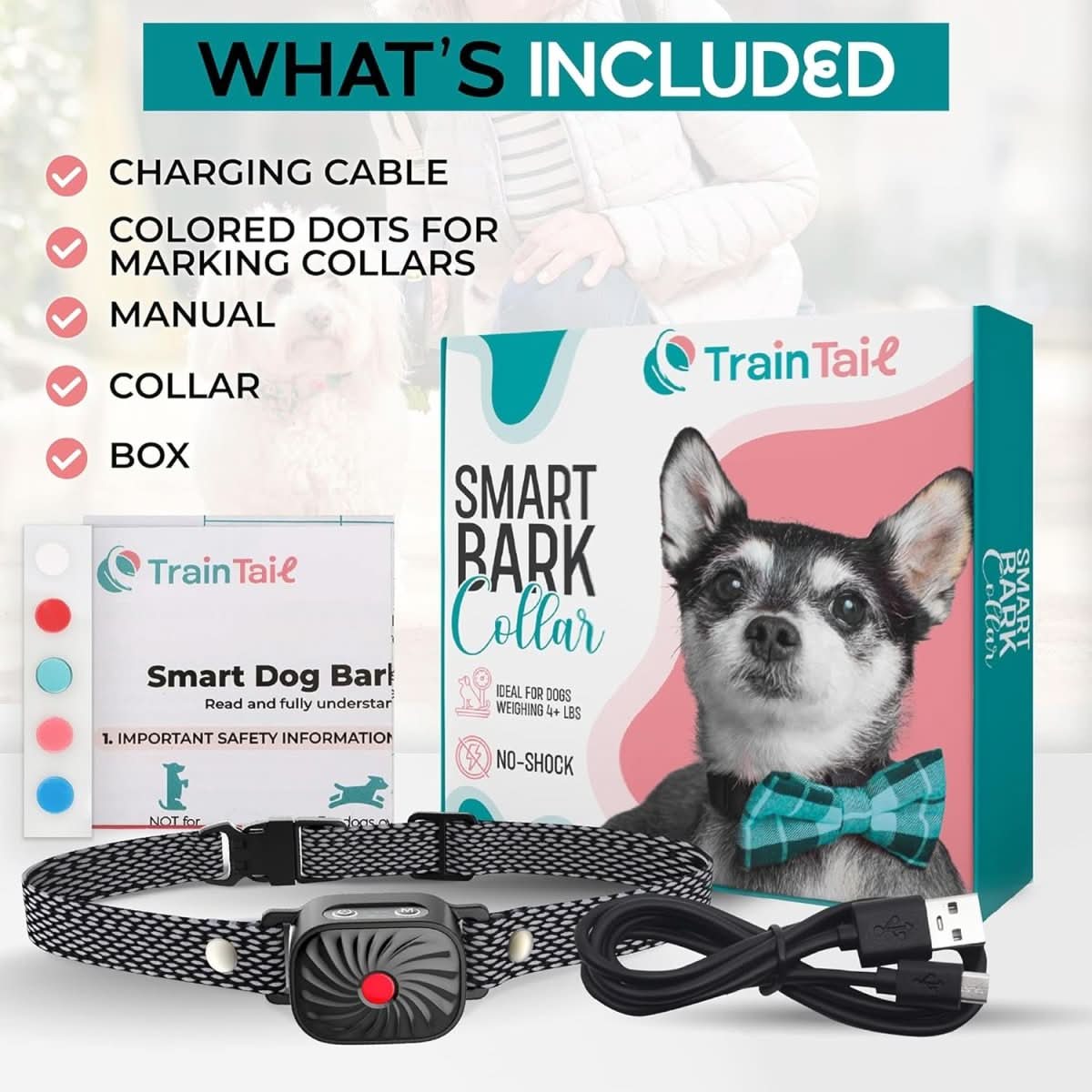 BARKCALM MINI – Collare antiabbaio delicato con suono e vibrazione per cani di piccola taglia