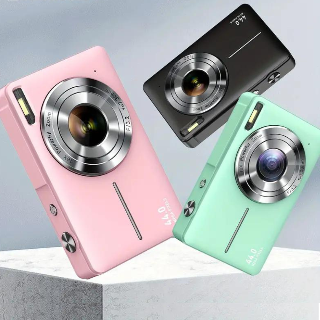 Fotocamera Digitale Vintage con Video 1080p – Fotocamera Retrò Leggera e Portatile