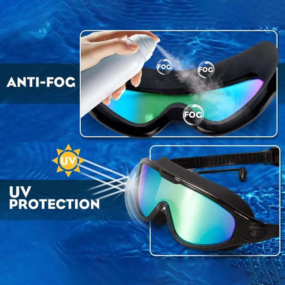 AQUAVISION – Occhialini da nuoto antifog con campo visivo di 180°