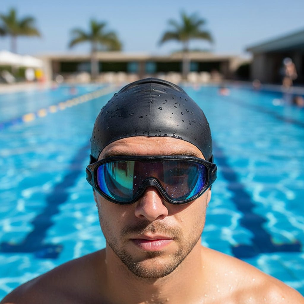 AQUAVISION – Occhialini da nuoto antifog con campo visivo di 180°