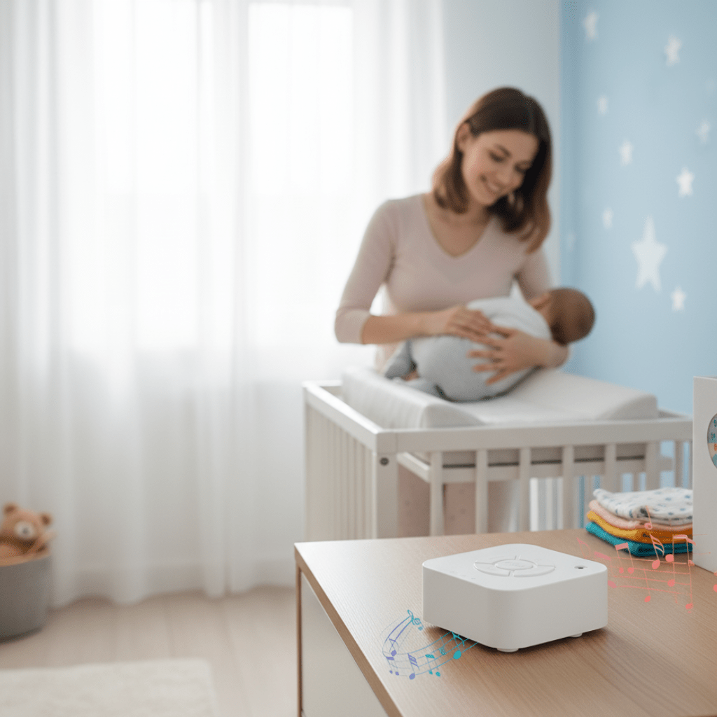 NAPBUDDY – Macchina del suono per neonati portatile con chiavetta USB ricaricabile