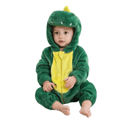 FLUFFIBEAR – Tutina per bebè a tema animale – Conforto soffice con cerniera