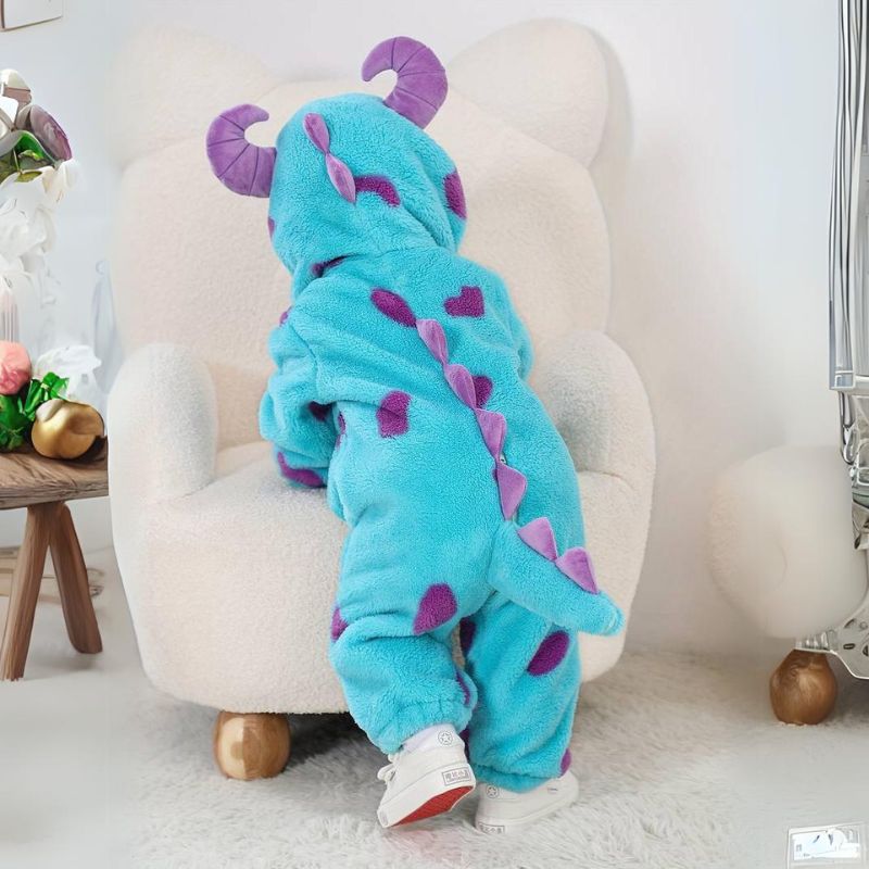 FLUFFIBEAR – Tutina per bebè a tema animale – Conforto soffice con cerniera