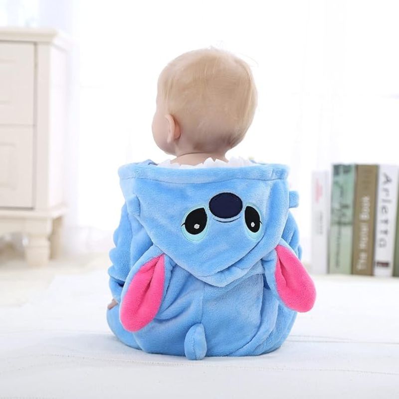FLUFFIBEAR – Tutina per bebè a tema animale – Conforto soffice con cerniera
