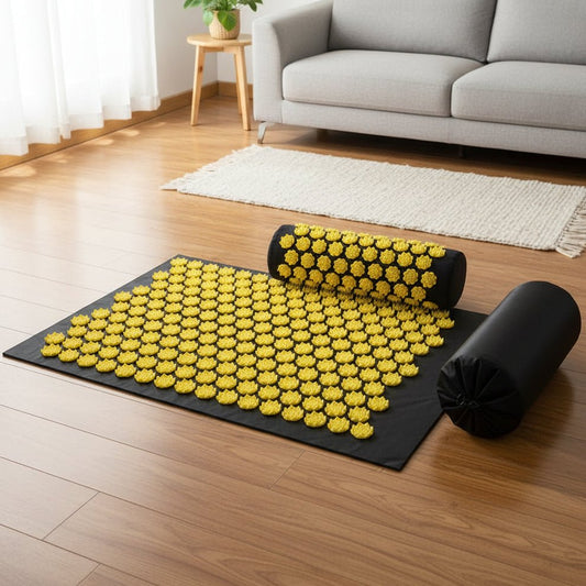 ZENBODY – Set di tappetino e cuscino di agopressione per il rilassamento muscolare quotidiano