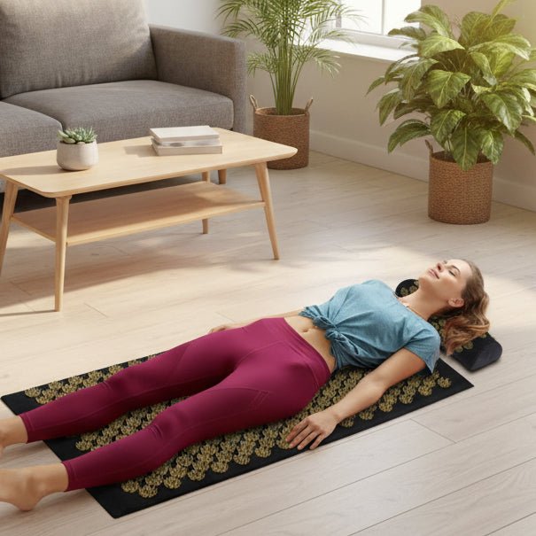 ZENBODY – Set di tappetino e cuscino di agopressione per il rilassamento muscolare quotidiano