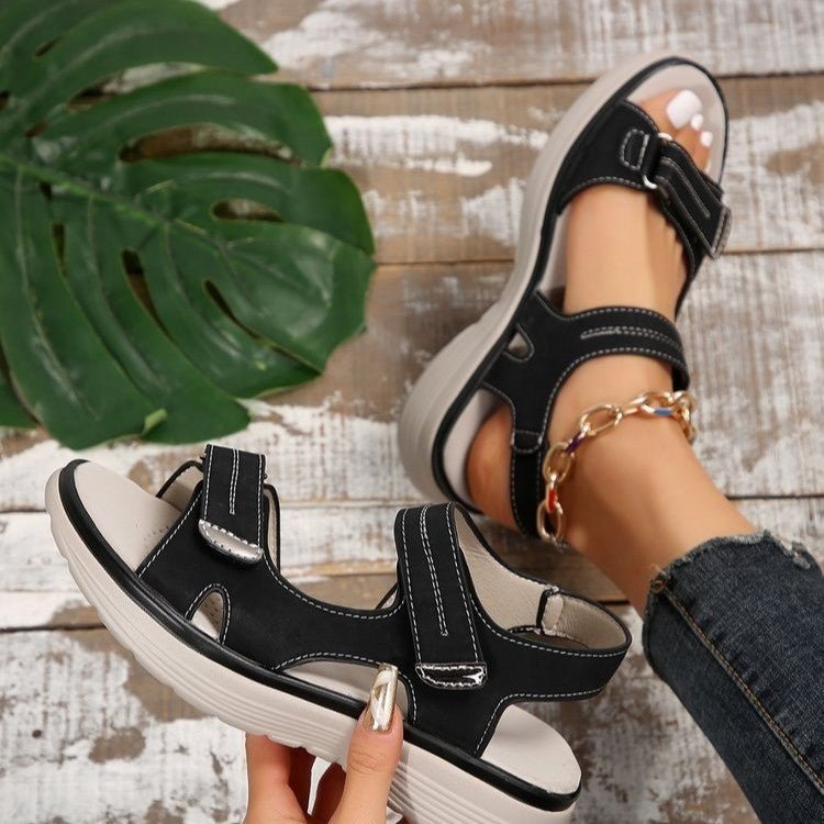 FITWAVE – Sandali ortopedici da donna con cinturini di sostegno regolabili