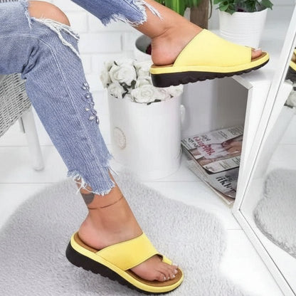 BALANCYA – Sandali ortopedici con zeppa da donna per una camminata stabile e confortevole